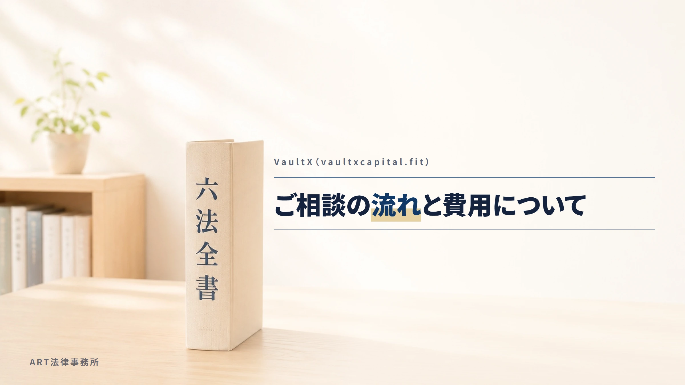 VaultX（vaultxcapital.fit）｜ご相談の流れと費用について