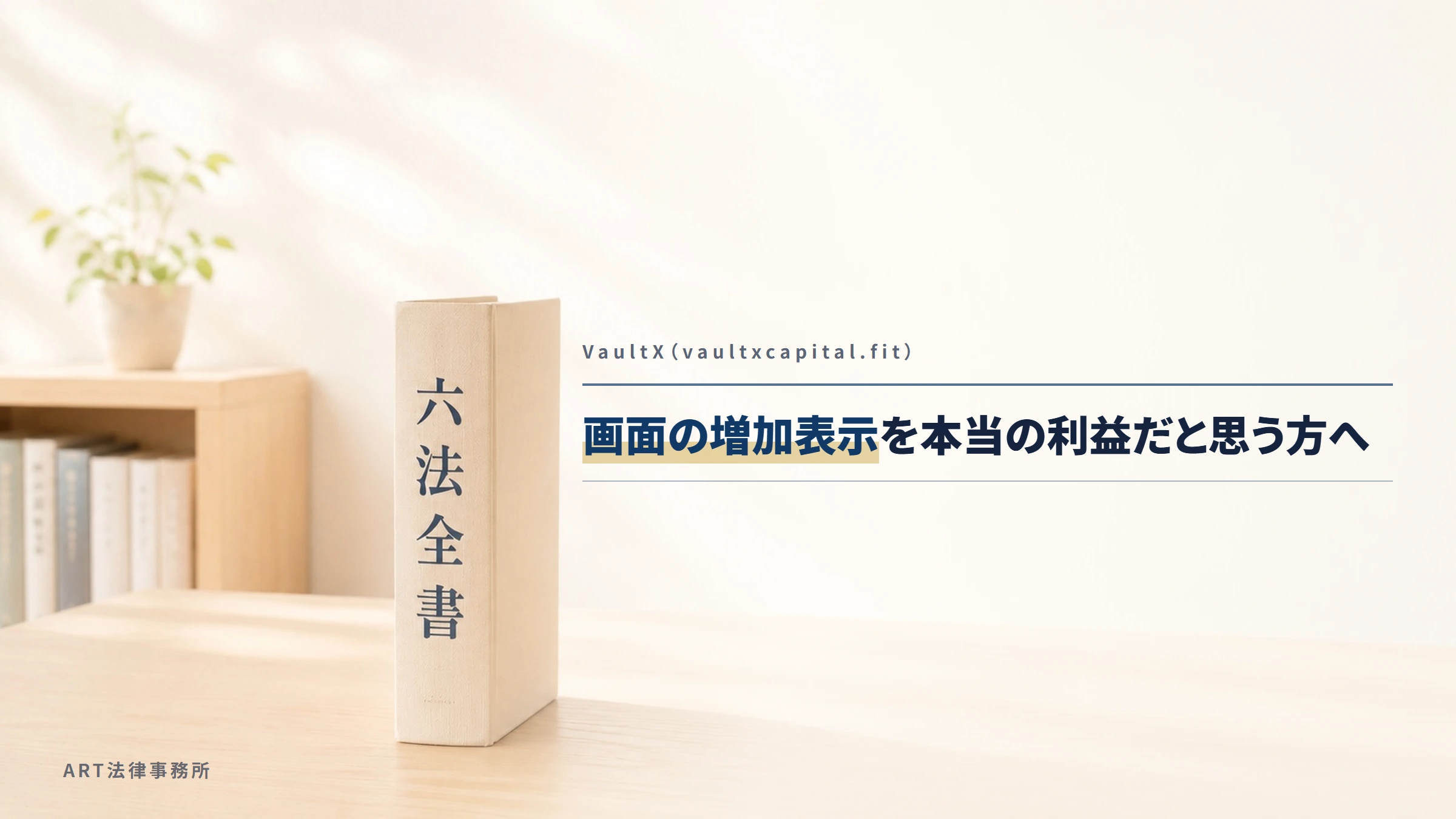 VaultX（vaultxcapital.fit）｜画面の増加表示を本当の利益だと思う方へ